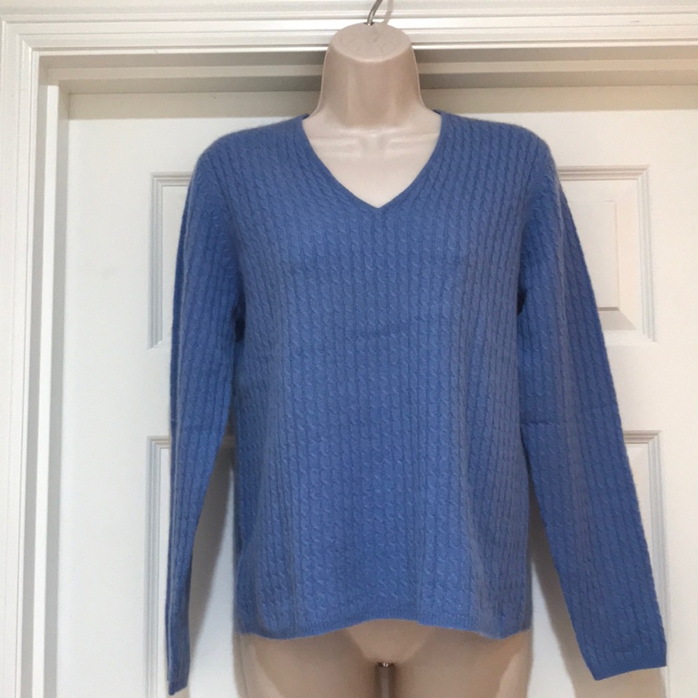 New Ann Taylor Cashmere V-Neck Sweater Size M